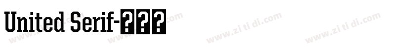 United Serif字体转换